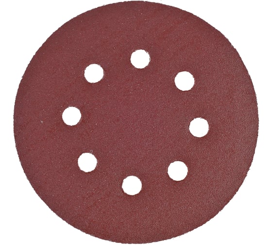 Круг шлифовальный (5 шт; 125 мм; 8 отверстий; P150; липучка) Sturm 9010-1258-150