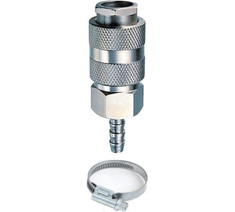 Соединение разъёмное рапид мама - ёлочка 10 мм с обжимным кольцом 10х15 мм Zitrek 018-0944