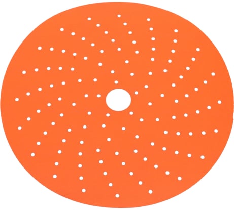 Диск шлифовальный на бумажной основе 518 Orange Ceramic Multi holes (5 шт; 150 мм; Р240) SANDWOX 518.150.240.LC.5