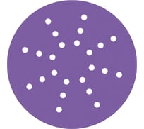 Диск шлифовальный на пленочной основе 328 Purple Zirconia 225 мм, 24 отверстия, Р180, 5шт SANDWOX 328.225.180.24.5