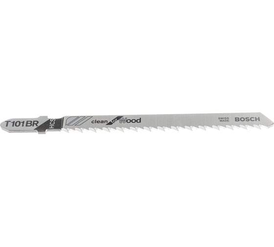 Пилки для лобзика по дереву T101BR (100 мм; 3 шт.) Bosch 2608633779