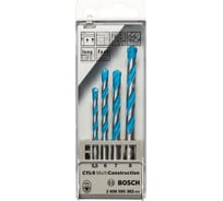Набор сверл MULTI CON5, 5/6/7/8 мм Bosch 2608595362