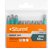 Биты (10 шт; PH3; 50 мм) Sturm 1270203