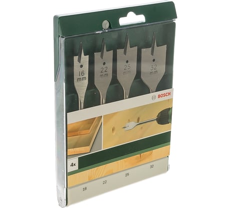 Набор сверл по дереву (16-32 мм; 4 шт.) Bosch 2609255275