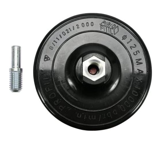 Насадка шлифовальная 125 мм, гайка М14, с липучкой TOYA 8501