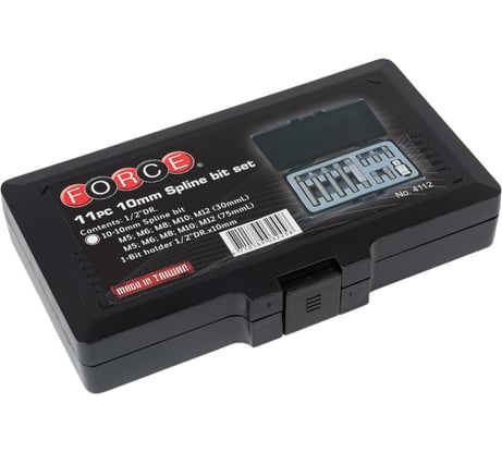 Набор бит-12-лучевая 11 шт. FORCE 4112