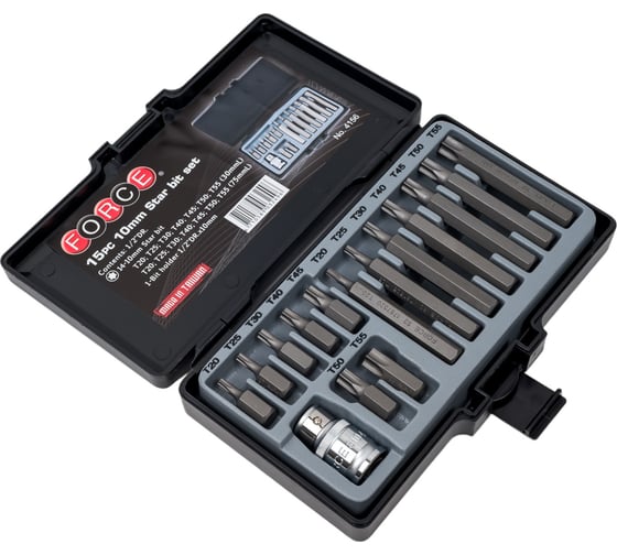 Набор бит TORX 15 шт. FORCE 4156