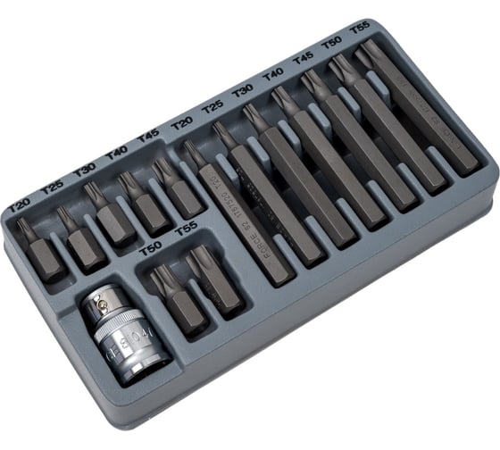 Набор бит TORX 15 шт. FORCE 4156