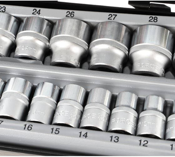 Набор головок 1/2" 12-гранные 21 шт. FORCE 4212-9