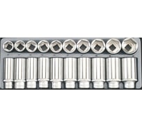 Набор коротких и длинных 6-гранных головок 1/2", 20 шт. FORCE T4203