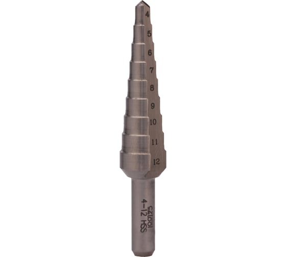 Ступенчатое сверло 4-12 мм, HSS, хв. 6 мм Bucovice Tools 641009 1