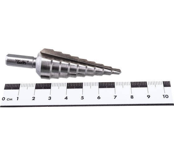 Ступенчатое сверло 4-20 мм, HSS, хв. 8 мм Bucovice Tools 641010