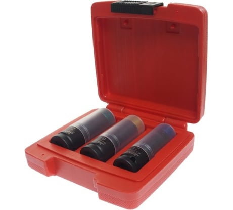 Набор головок ударных для литых дисков JTC 17-19-22мм, длина 85мм, 3шт -7655A 489903