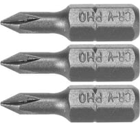 Бита PH0, 25 мм, 1/4", 3 шт VOREL 65451