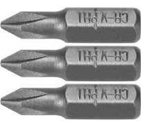 Бита PH1, 25 мм, 1/4" 3 шт VOREL 65452