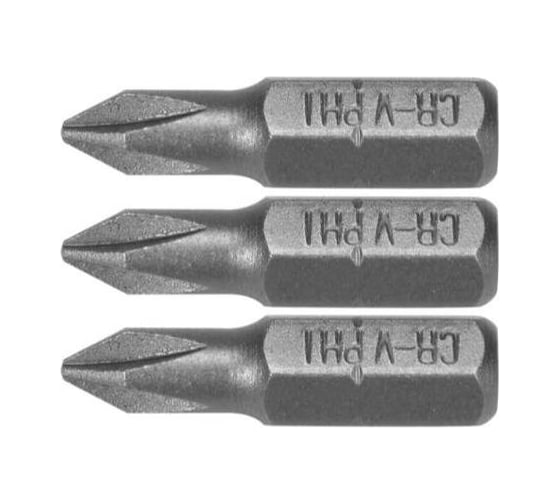 Бита PH1, 25 мм, 1/4" 3 шт VOREL 65452 1