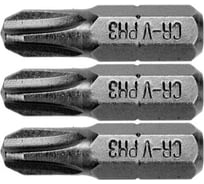 Бита PH3, 25 мм, 1/4", 3 шт. VOREL 65454