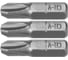 Бита PH1, PH2, PH3, 1/4", 25 мм, 3 шт VOREL 65461 1