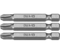 Бита PH3, 1/4", 50 мм, 3 шт VOREL 65458