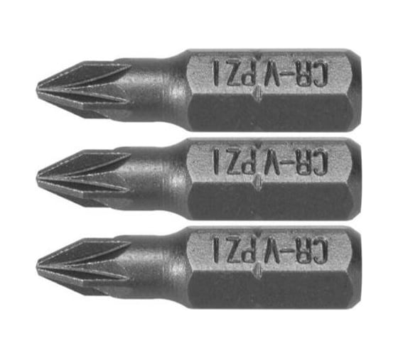 Бита PZ1, 1/4", 25 мм, 3 шт VOREL 65470 1