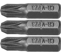 Бита PZ3, 1/4", 25 мм, 3 шт. VOREL 65472