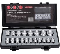 Набор 6 гранных дюймовых головок 1/2" FORCE 4194