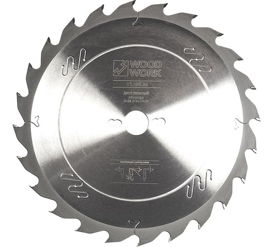 Диск пильный универсальный 300x2.6x30 мм, 24T, A=20° ATB+SHEAR WOODWORK 31.300.24 1
