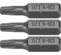 Бита TORX T20, 1/4", 25 мм, 3 шт VOREL 65494