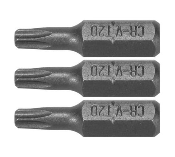 Бита TORX T20, 1/4", 25 мм, 3 шт VOREL 65494