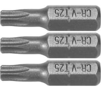 Бита TORX T25, 1/4", 25 мм, 3 шт VOREL 65495