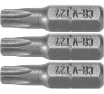 Бита TORX T27, 1/4", 25 мм, 3 шт VOREL 65496