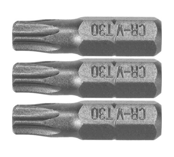 Бита TORX T30, 1/4", 25 мм, 3 шт VOREL 65497 1