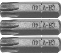 Бита TORX T40, 1/4", 25 мм, 3 шт VOREL 65498