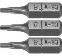 Бита TORX T8, 1/4", 25 мм, 3 шт VOREL 65490