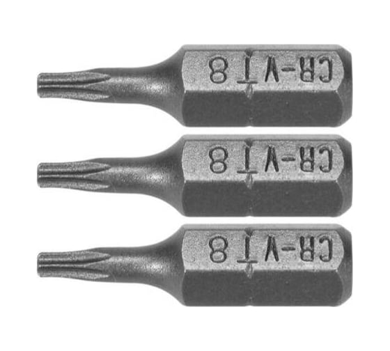 Бита TORX T8, 1/4", 25 мм, 3 шт VOREL 65490
