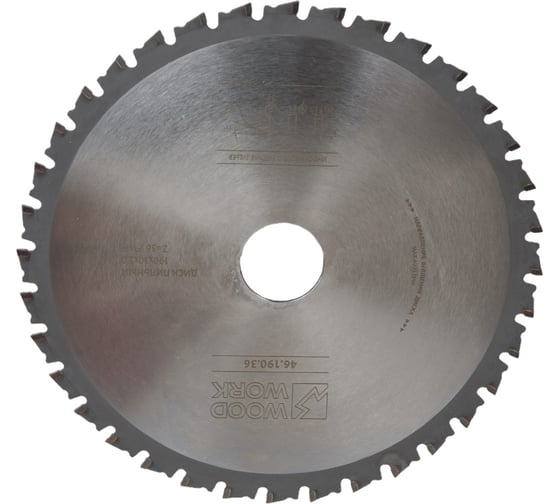 Диск пильный для резки стали Drycut 190x2.0/1.6x30 мм, 36T, A=-5° FWF WOODWORK 46.190.36