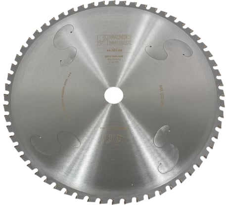 Диск пильный для резки стали Drycut 305x2.4/2.0/25.4 мм, 60T, A=-5° FTR WOODWORK 46.305.60