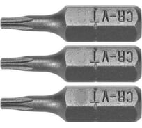 Бита TORX T9, 1/4", 25 мм, 3 шт VOREL 65491