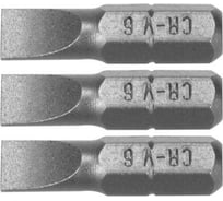 Бита 1/4", 25 мм, 6 мм, 3 шт VOREL 65482