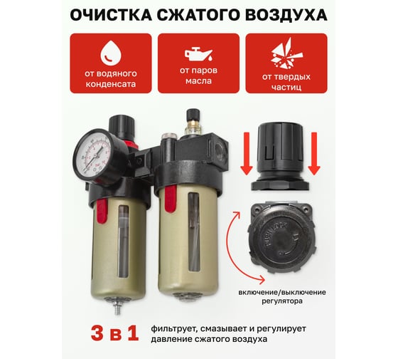 Блок подготовки воздуха Rockforce RF-BFC4000