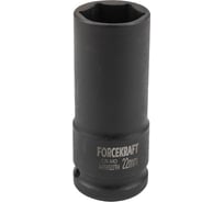 Головка ударная глубокая тонкостенная 6-гранная 22 мм, 1/2"DR, 85 мм fk-4458522th Forcekraft 56094