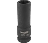 Головка ударная глубокая тонкостенная 6-гранная 17 мм, 1/2"DR, 85 мм Forcekraft FK-4458517TH(56091)