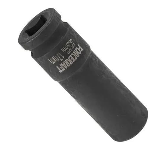 Головка ударная глубокая тонкостенная 6-гранная 17 мм, 1/2"DR, 85 мм Forcekraft FK-4458517TH(56091)