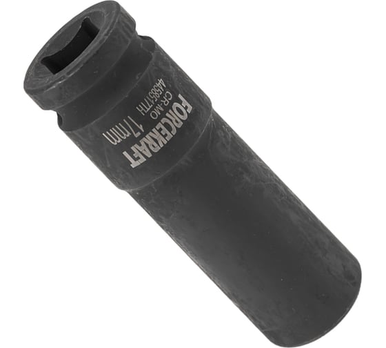 Головка ударная глубокая тонкостенная 6-гранная 17 мм, 1/2"DR, 85 мм Forcekraft FK-4458517TH(56091)
