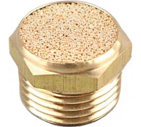 Пневмоглушитель, наруж.резьба 3/8", латунь, тип BSLM TITAN LOCK TLP-BSLM-03