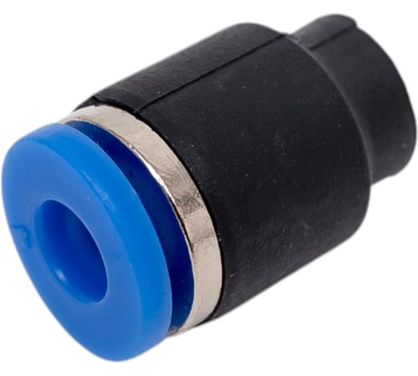 Фитинг-заглушка цанговая пневматическая 4 мм, пластик, тип PPF TITAN LOCK TLP-PPF4