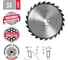Диск пильный 250x3.2x30 мм, 18T, A=15° ATB WOODWORK 33.250.18 2