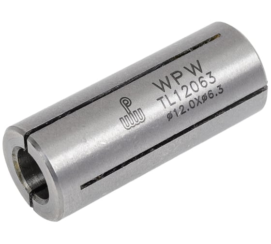 Втулка цанга переходная с 12 мм на 6.35 мм, 30 мм тип b WPW TL12063 1