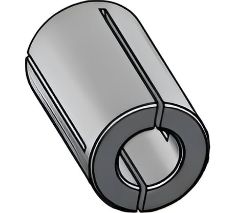 Втулка цанга переходная с 6 мм на 4 мм, 25 мм тип c WPW T060040