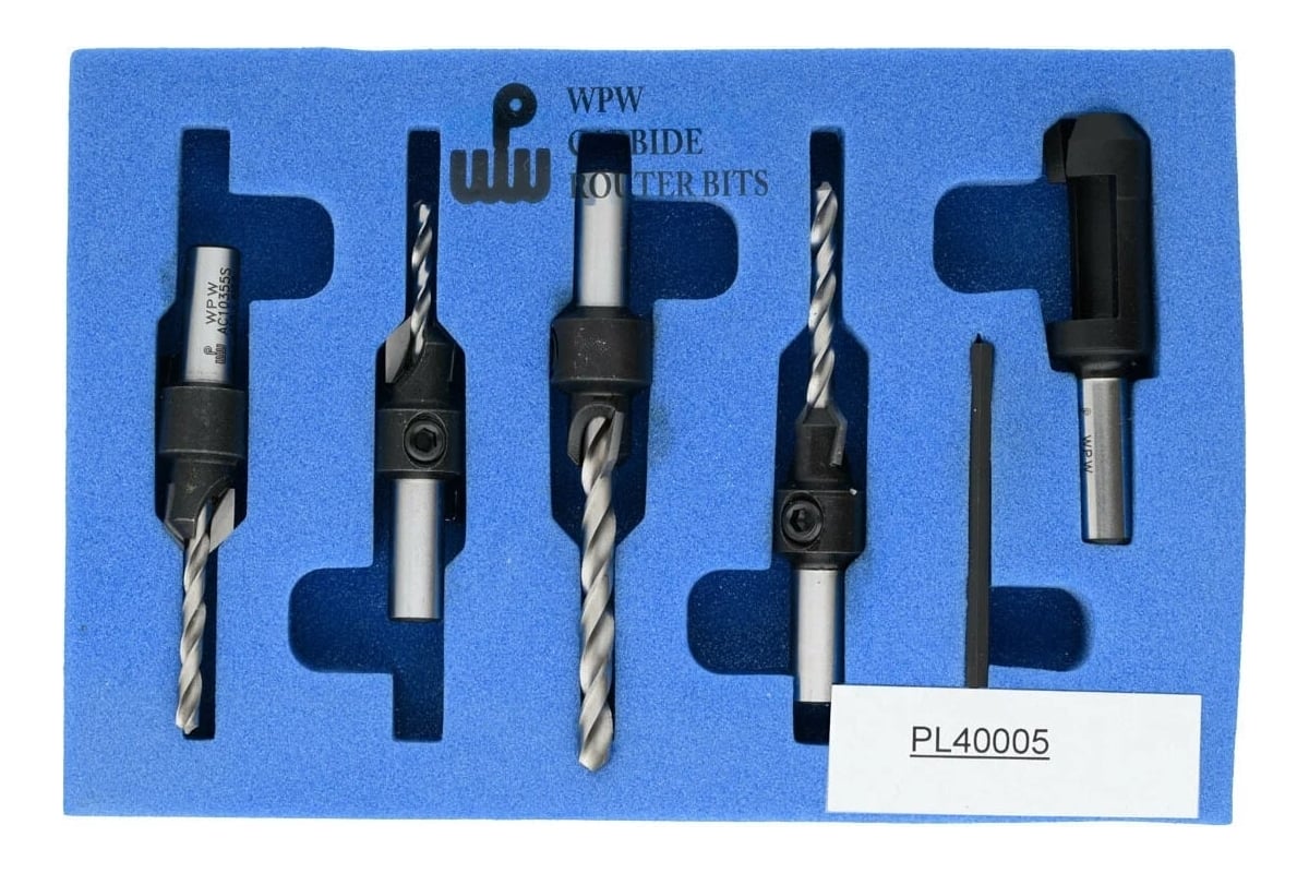 Комплект (зенковка + пробочник) 10 мм универсальные сверла 3-3.5-4-5 мм ...